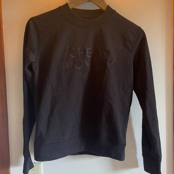 Embroidered Cheap Monday Stockholm Terry Sweatshirt - Picture 2 of 5